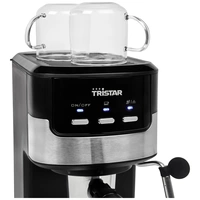 Tristar CM-2278 Espressomaschine mit Siebträger Schwarz, Edelstahl 1100W Tristar CM-2278 Espressomaschine mit Siebträger Schwarz, Edelstahl 1100W