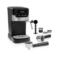 Tristar CM-2278 Espressomaschine mit Siebträger Schwarz, Edelstahl 1100W Tristar CM-2278 Espressomaschine mit Siebträger Schwarz, Edelstahl 1100W