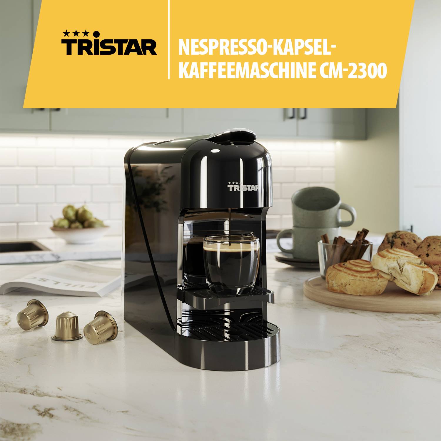 Tristar CM-2300 Kapselmaschine Schwarz