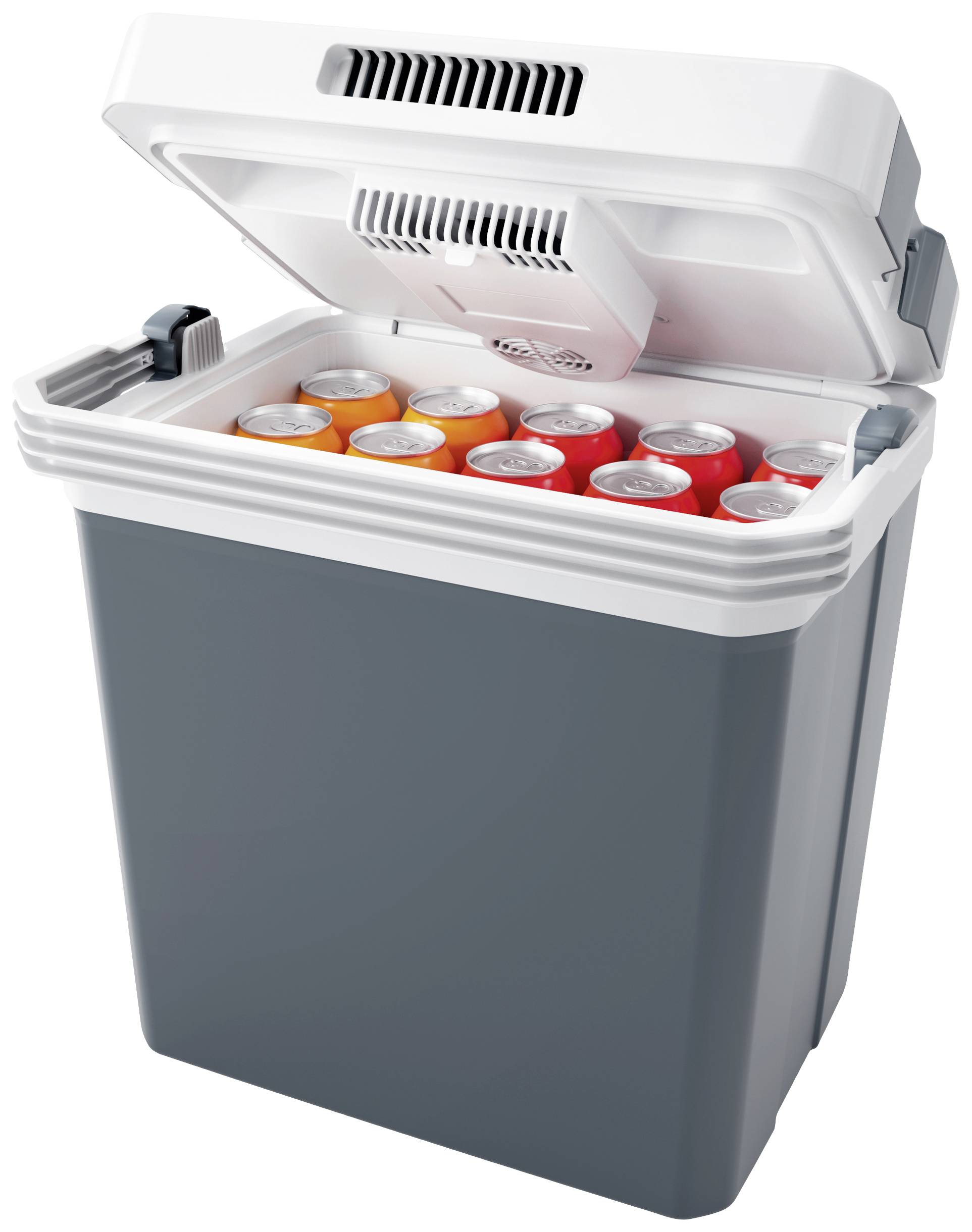 Tristar KB-7524 Kühlbox & Heizbox EEK: E (A - G) Thermoelektrisch 12 V, 230V Dunkelgrau, Hellgrau 24l bis 18°C unter