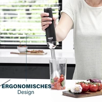 Princess 01.221229.01.001 Stabmixer 1200W Schwarz, Edelstahl Princess 01.221229.01.001 Stabmixer 1200W Schwarz, Edelstahl