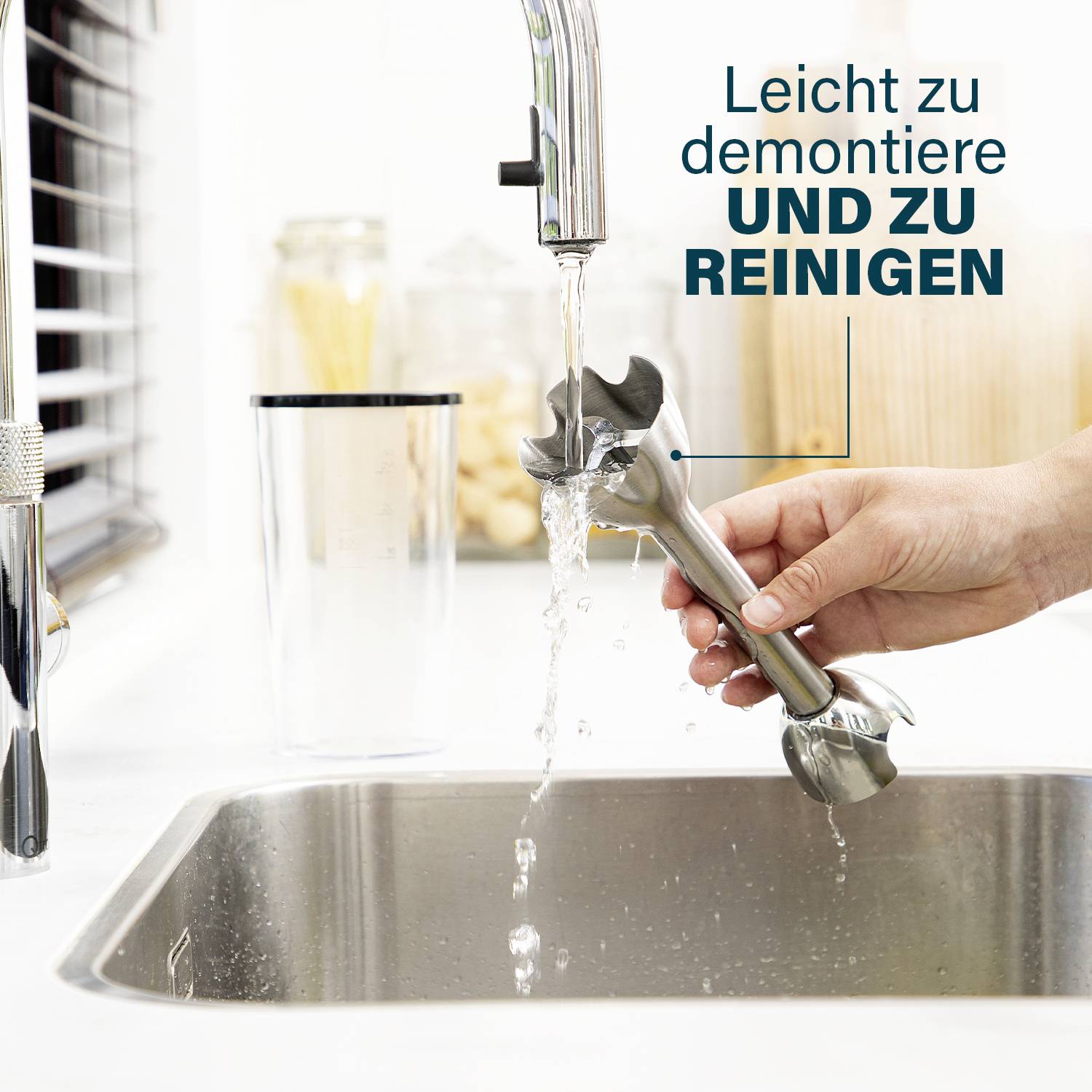 Princess 01.221229.01.001 Stabmixer 1200W Schwarz, Edelstahl