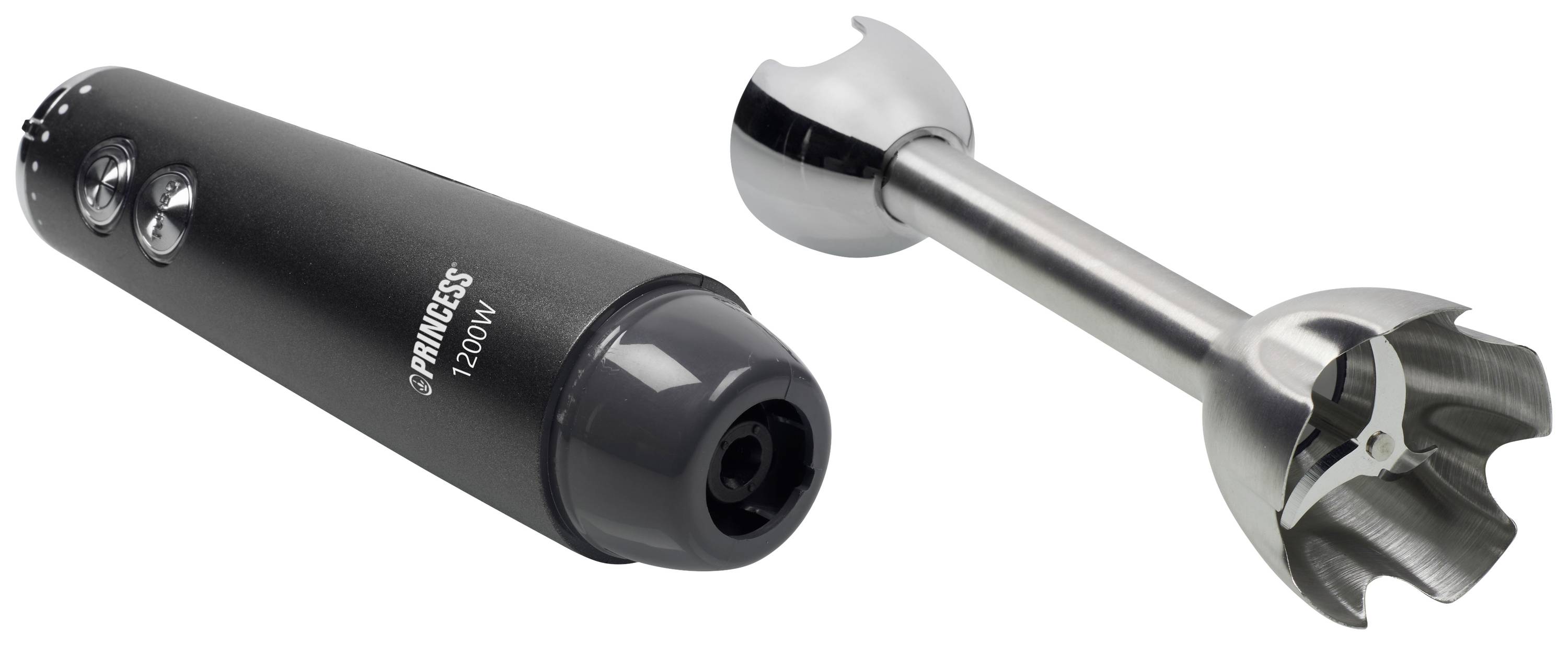 Princess 01.221229.01.001 Stabmixer 1200W Schwarz, Edelstahl