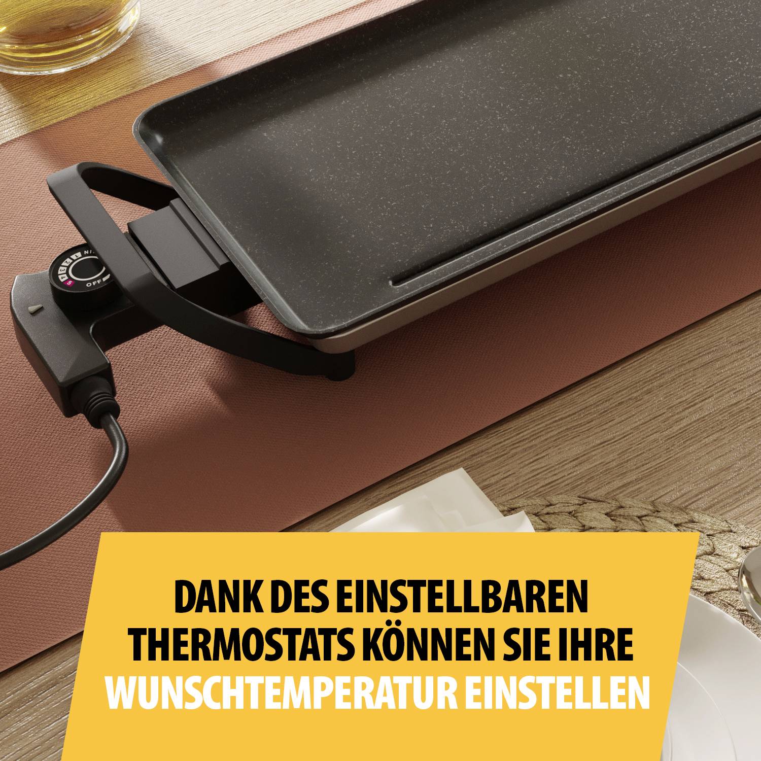 Tristar Slim XXL BP-2670 Elektro Grillplatte Schwarz