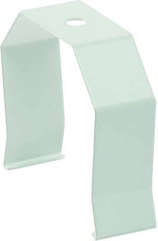 Metallwinkel, typischerweise für Bau- oder Montagezwecke verwendet, mit einer Lochung an der Oberseite zur Befestigung.