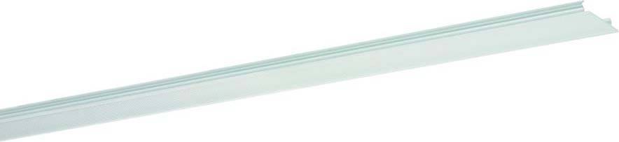 Weiße Stuckleiste mit dezenter Struktur, verwendet zur dekorativen Raumgestaltung an der Decke oder Wand.