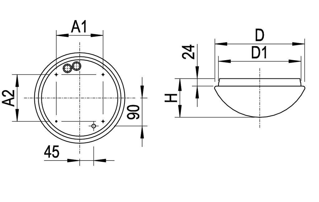 RIDI 1430081 1430081 LED-Deckenleuchte LED Weiß