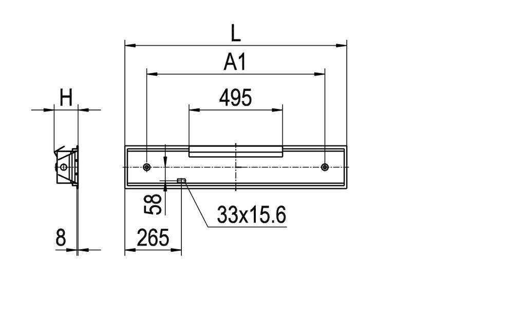 RIDI 850106 850106 LED-Einbauleuchte LED 48W Weiß