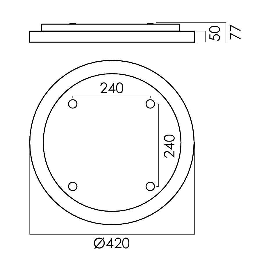 RIDI SPC0630006 SPC0630006 LED-Deckenleuchte LED Weiß