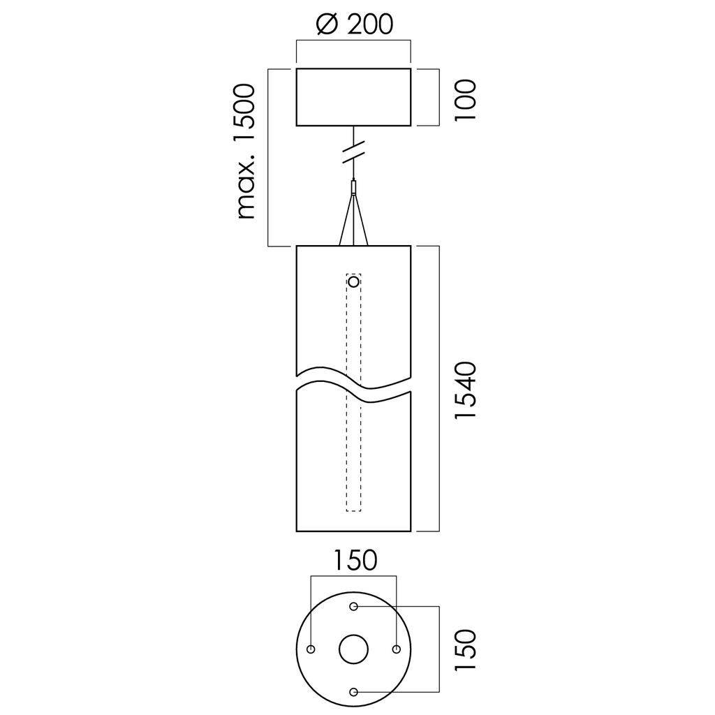 RIDI SPF0630005 SPF0630005 LED-Pendelleuchte LED