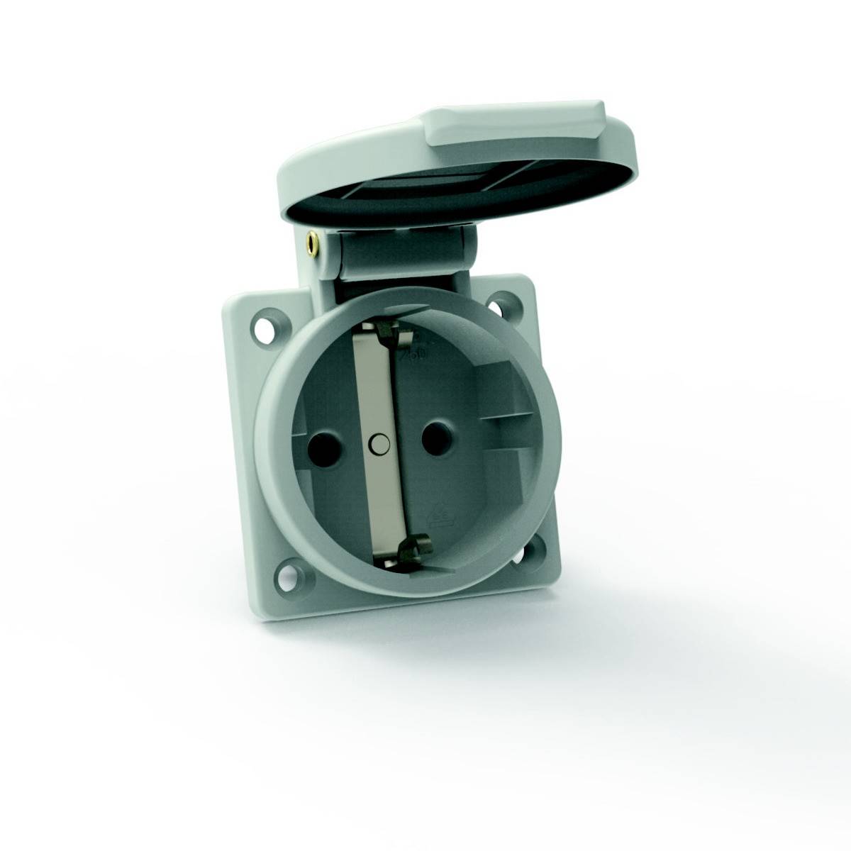 Bals Elektrotechnik 71100 Anbau-Steckdose IP54 Grau