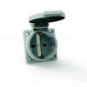 Bals Elektrotechnik 71100 Anbau-Steckdose IP54 Grau