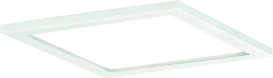 Rechteckige weiße LED-Deckenleuchte mit flachem Design, geeignet für moderne Innenräume.