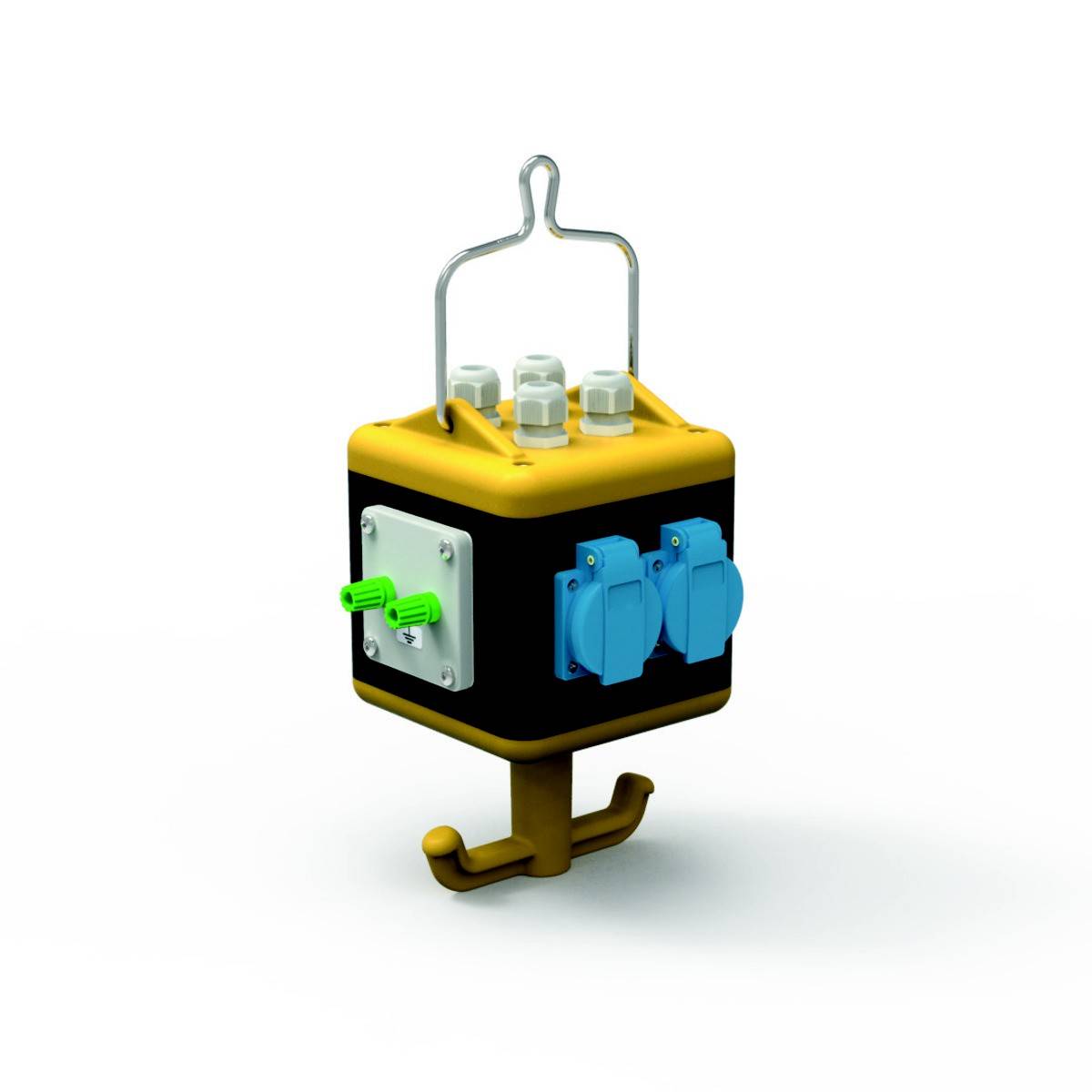 Bals Elektrotechnik 571370 Steckdosenwürfel Schwarz