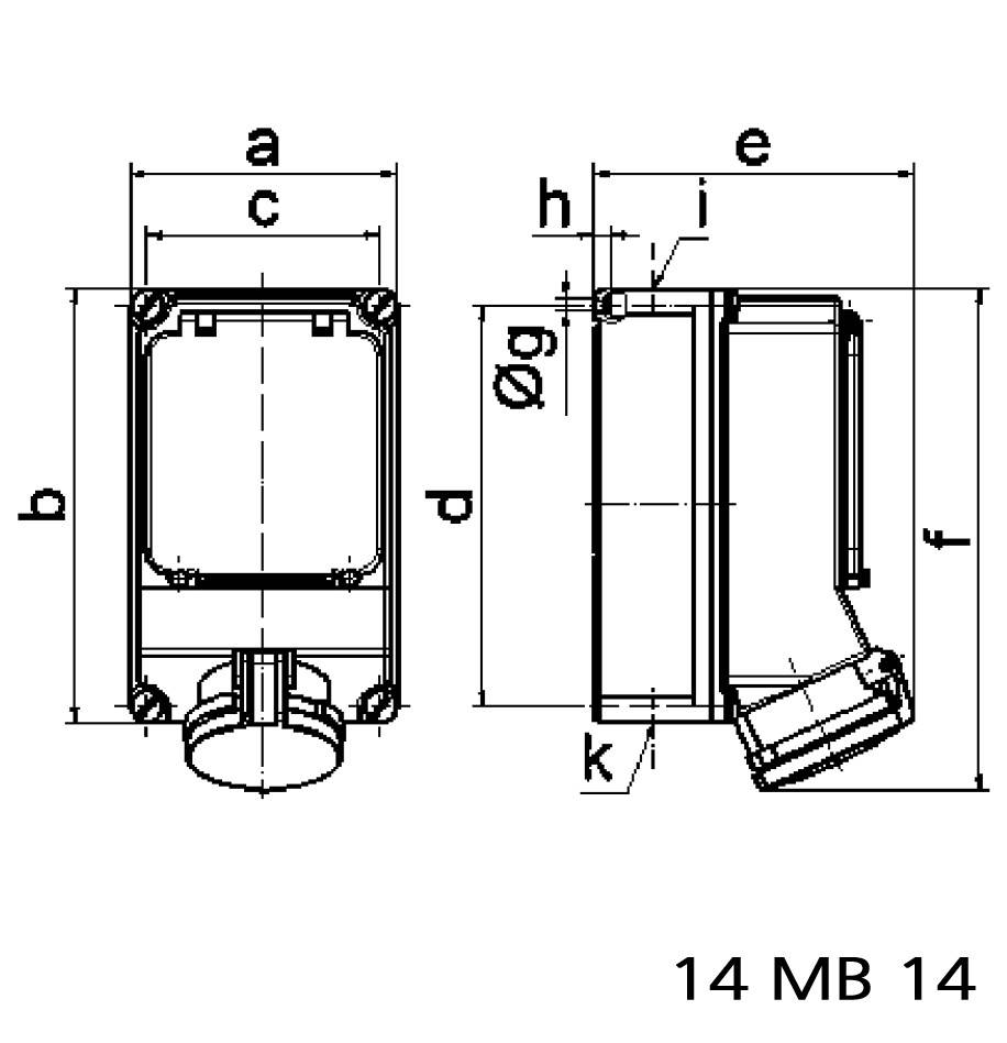 Bals Elektrotechnik 15130 15130 CEE Wandsteckdose 32.0A 5polig 400V 1St.