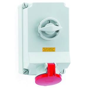 Bals Elektrotechnik 16605 16605 CEE Wandsteckdose 63.0A 4polig 400V 1St.