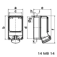 Bals Elektrotechnik 15147 15147 CEE Wandsteckdose 32.0A 5polig 400V 1St. Bals Elektrotechnik 15147 15147 CEE Wandsteckdose 32.0A 5polig 400V 1St.