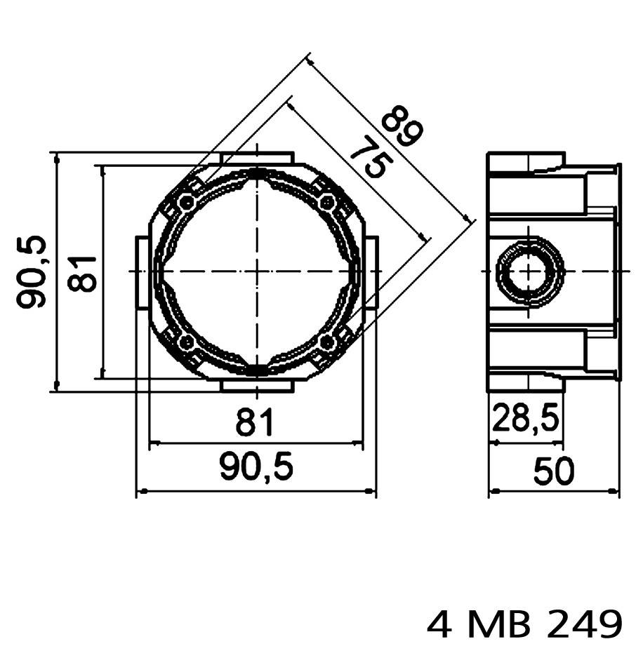 Bals Elektrotechnik 180 Schalterdose 1St.