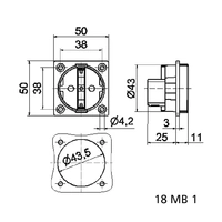 Bals Elektrotechnik 714 Anbau-Steckdose IP20 Schwarz Bals Elektrotechnik 714 Anbau-Steckdose IP20 Schwarz