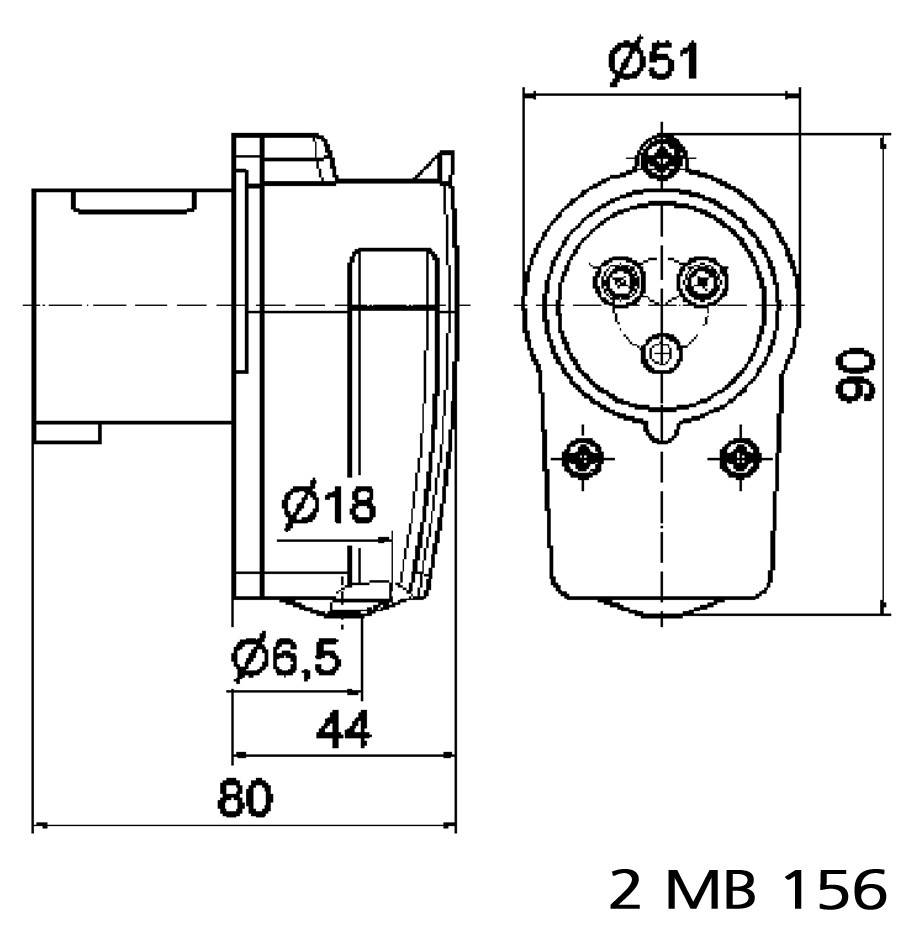 Bals Elektrotechnik 231 231 CEE Winkelstecker 16.0A 3polig 230V 1St.