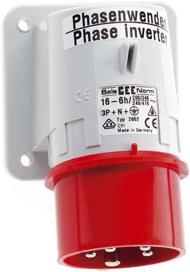 Bals Elektrotechnik 2652 2652 CEE Phasenwender 32.0A 5polig 230V 1St.