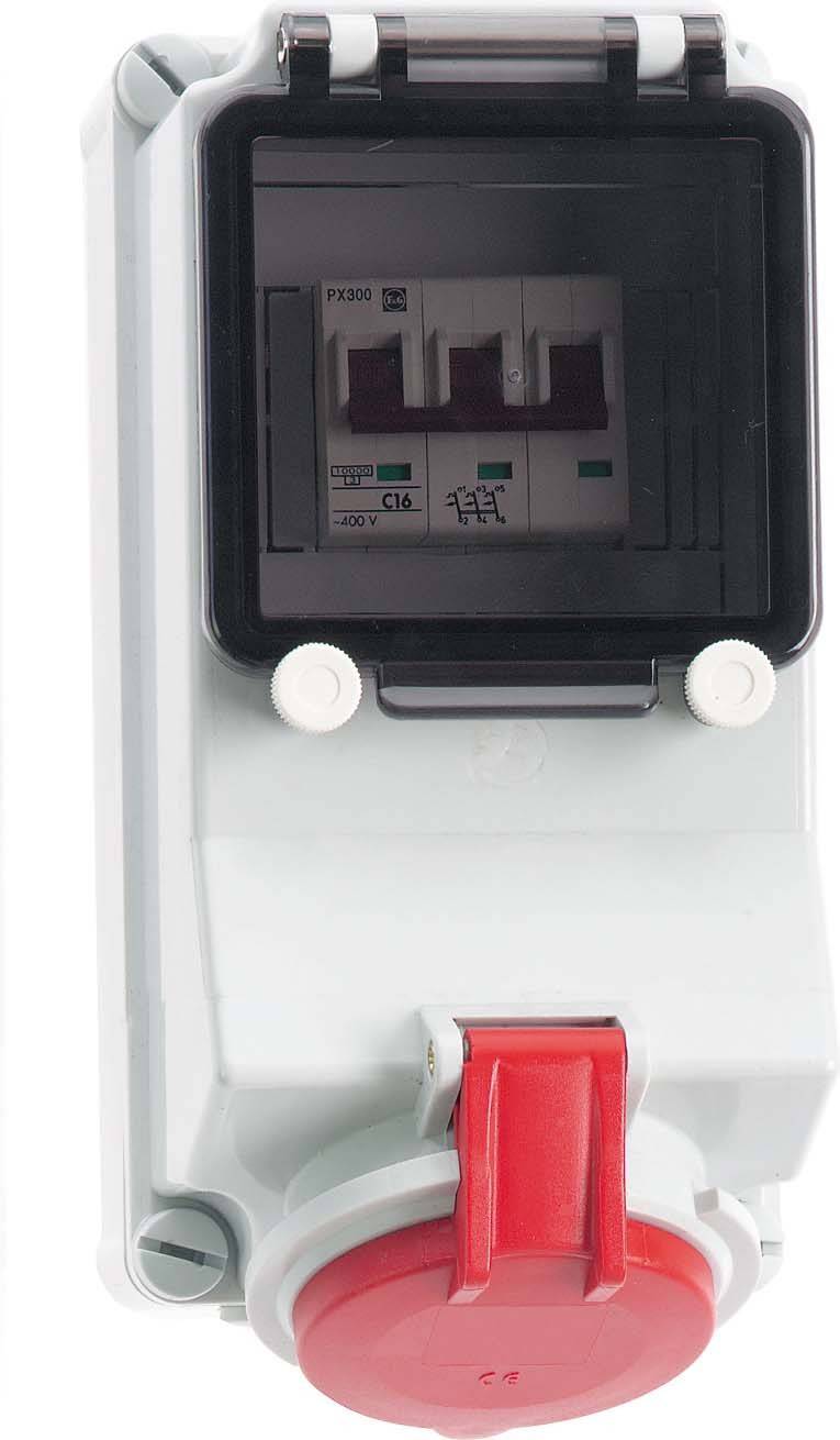 Bals Elektrotechnik 1595 1595 CEE Wandsteckdose 16.0A 5polig 400V 1St.