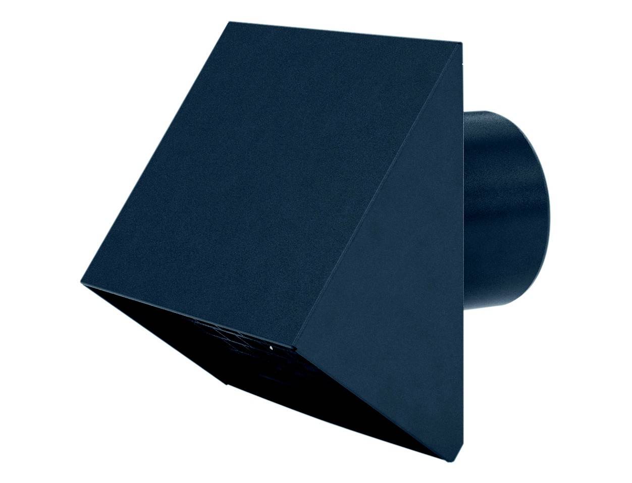 Quadratischer schwarzer Lüftungsauslass mit diagonalem Design. Geeignet für moderne Innenräume, bietet effiziente Luftverteilung.