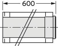 Vaillant 20095578 Montagerohr (Ø x L) 300mm x 500.00mm