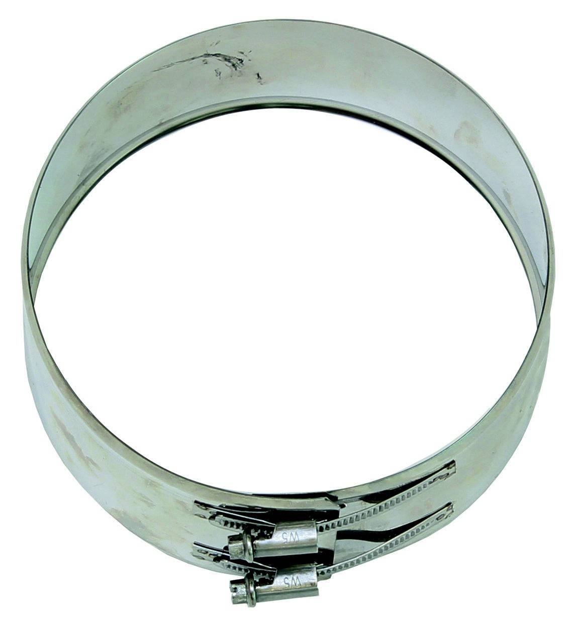 Metallring mit verstellbarer Spannvorrichtung, oft als Schlauchschelle verwendet.