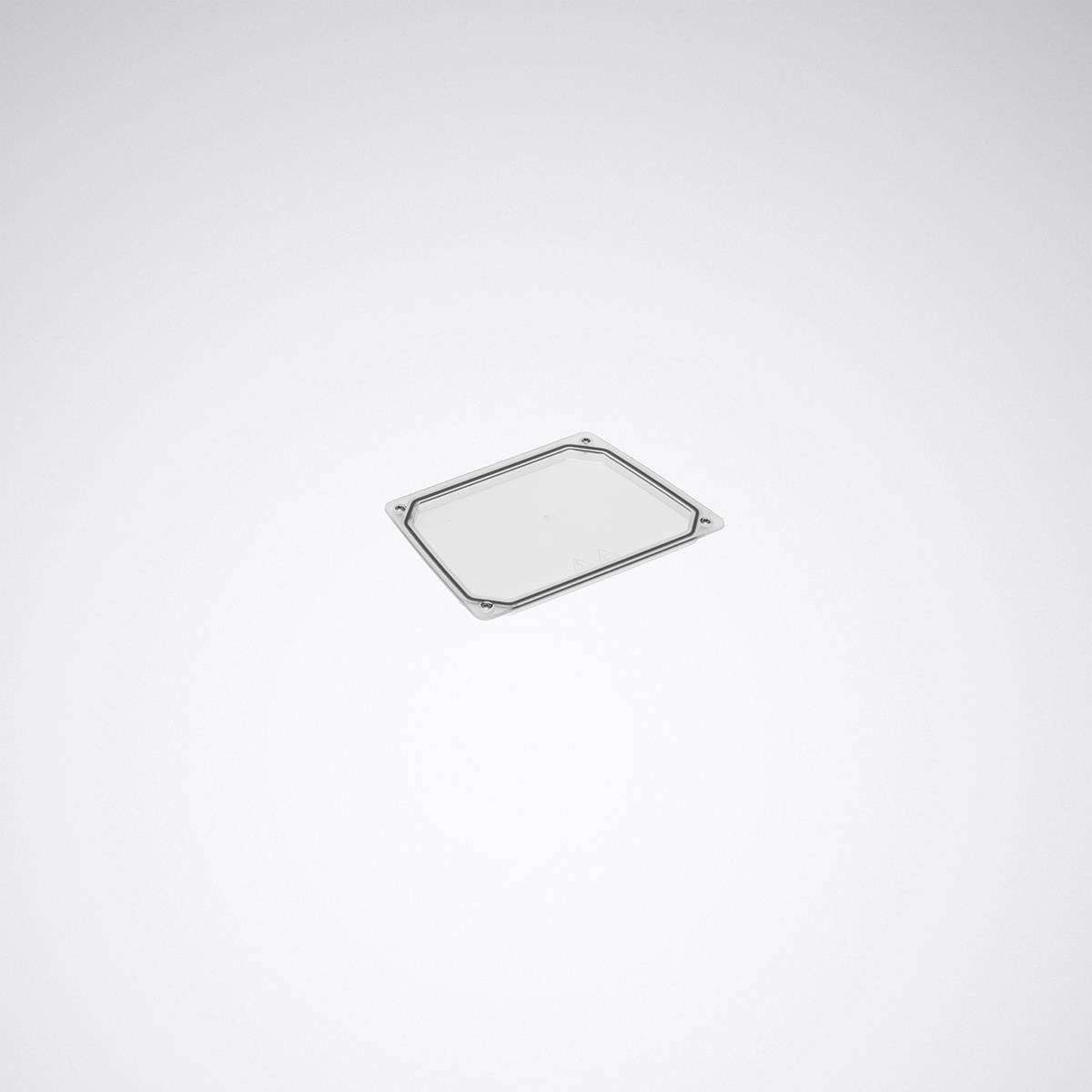 Ein silberner Metallrahmen in rechteckiger Form liegt flach auf einer grauen Oberfläche.