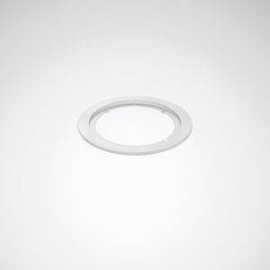 Ein weißer Ring liegt auf einem hellgrauen Hintergrund.