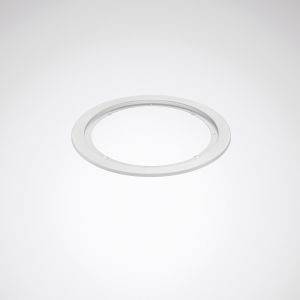 Ein weißer, kreisförmiger Ring auf hellem Hintergrund.
