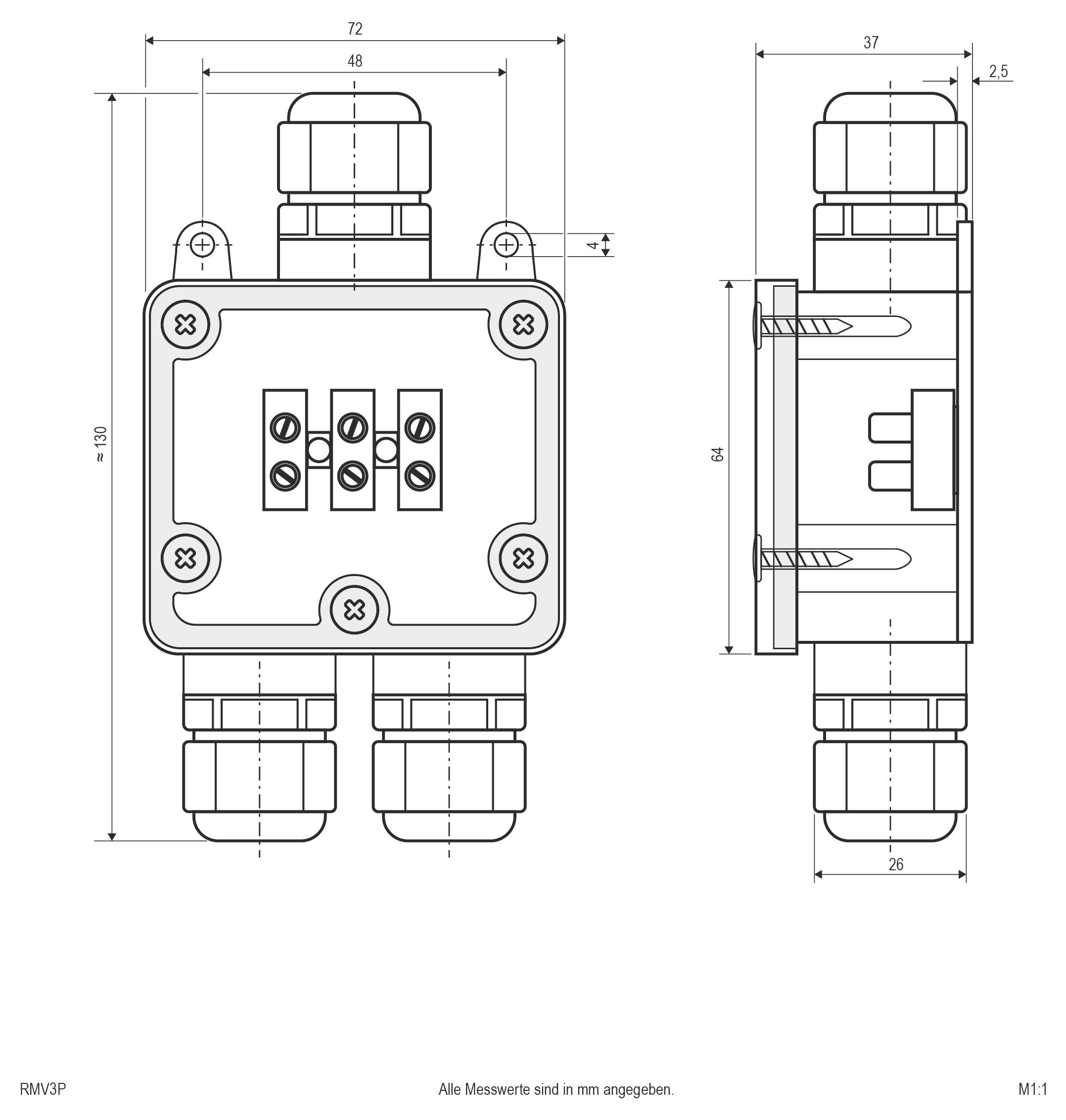 EVN RMV3P RMV3P Anschlussbox 1St.