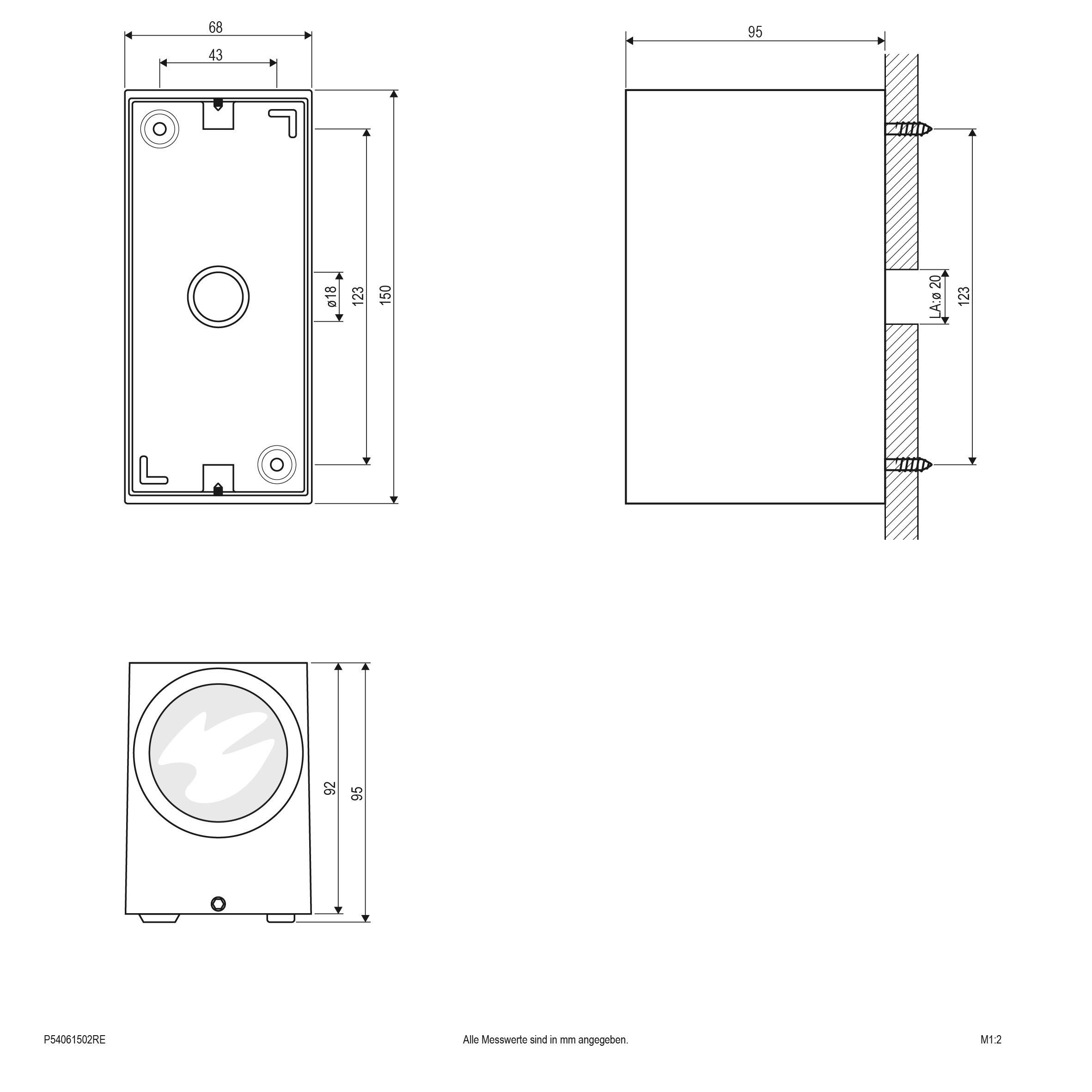 EVN P54061502RE P54061502RE LED-Außenwandleuchte LED Anthrazit