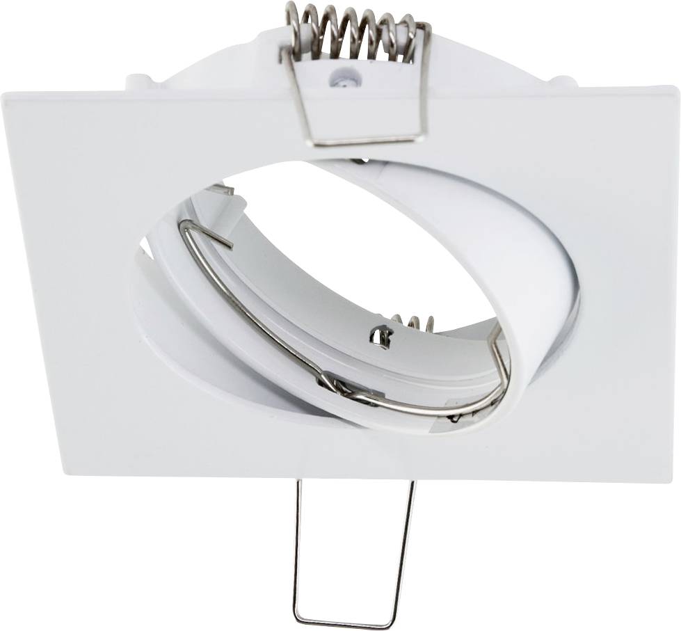 Diagramm einer runden Deckenleuchte mit Federmechanismus. Zeigt Maße: 82mm Durchmesser, 47mm Einbautiefe, Neigungswinkel 70 Grad.