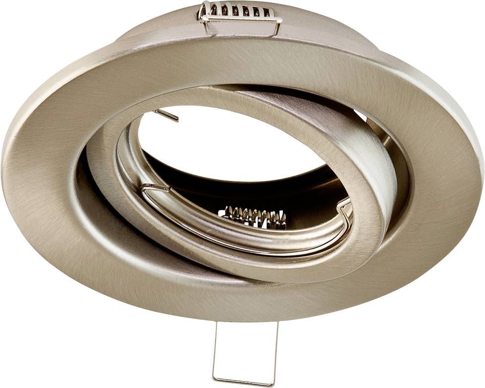 Konstruktionszeichnung eines runden Einbaustrahlers mit Abmessungen: Durchmesser 105 mm, Höhe 24 mm, Zwei Ansichten gezeigt.