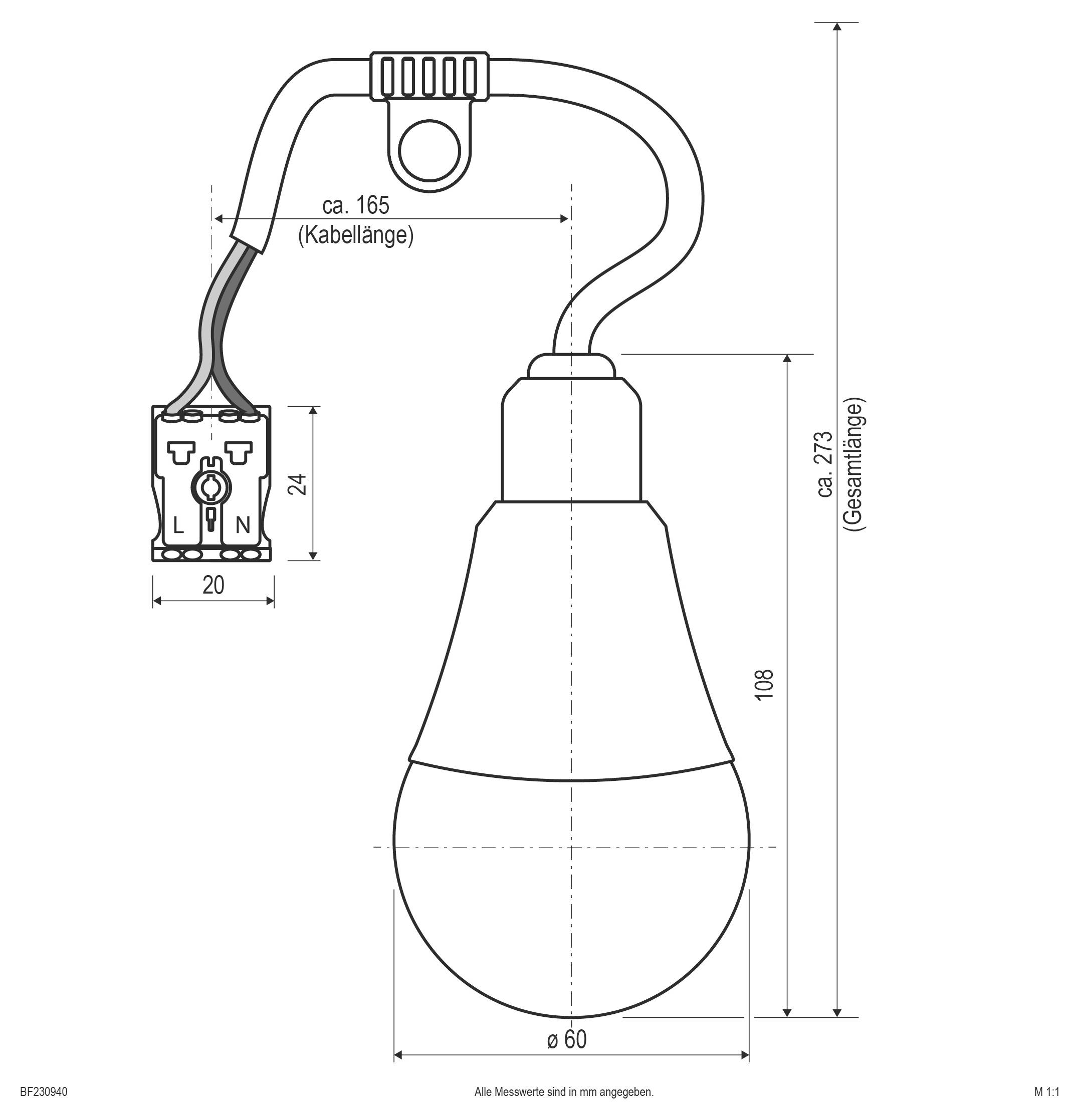 EVN BF230940 BF230940 Deckenleuchte EEK: E (A - G) Weiß