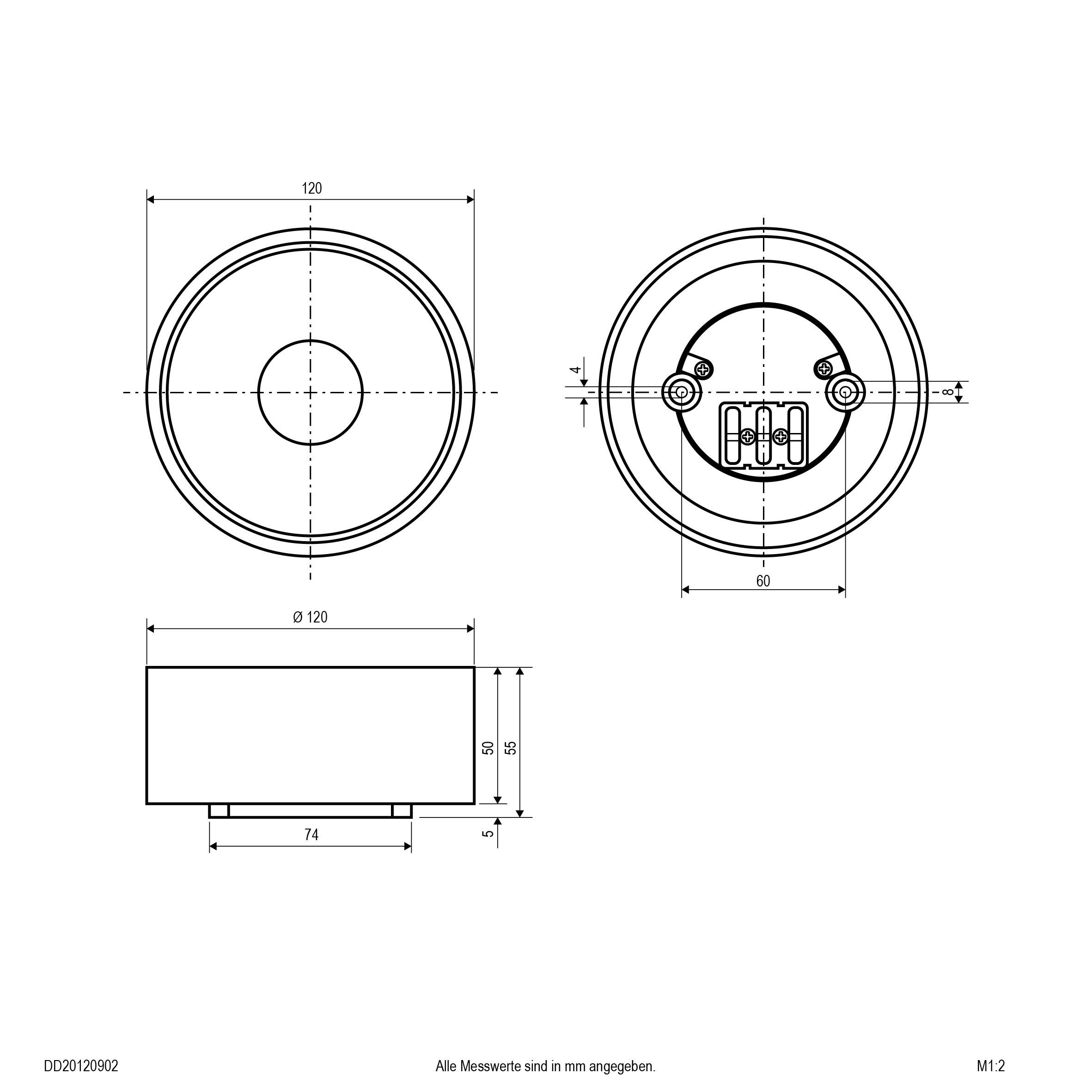 EVN DD20120902 DD20120902 LED-Deckenleuchte LED Schwarz