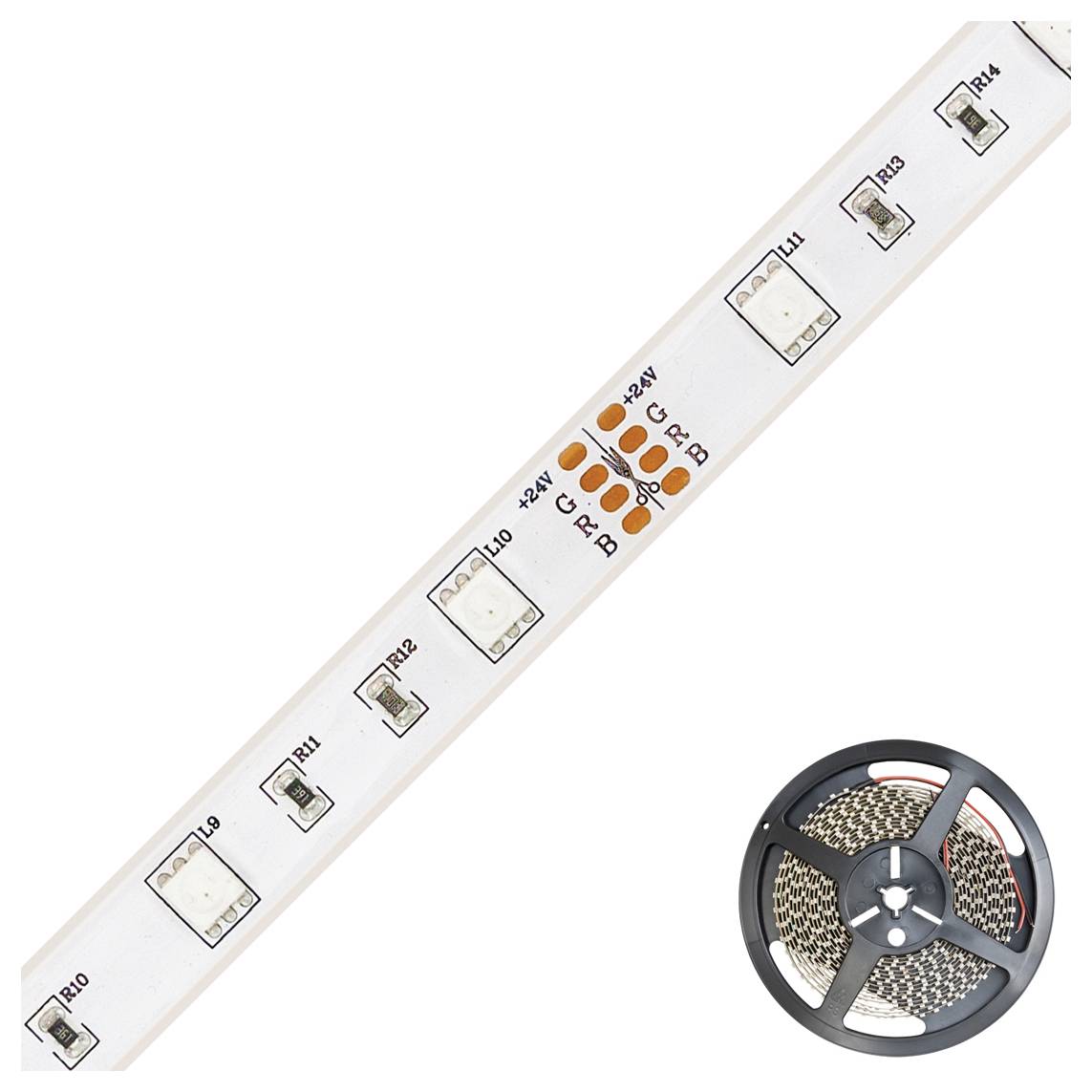 EVN LSTR6724155099 LED-Streifen mit Lötanschluss 24V 5000mm RGB 1St.