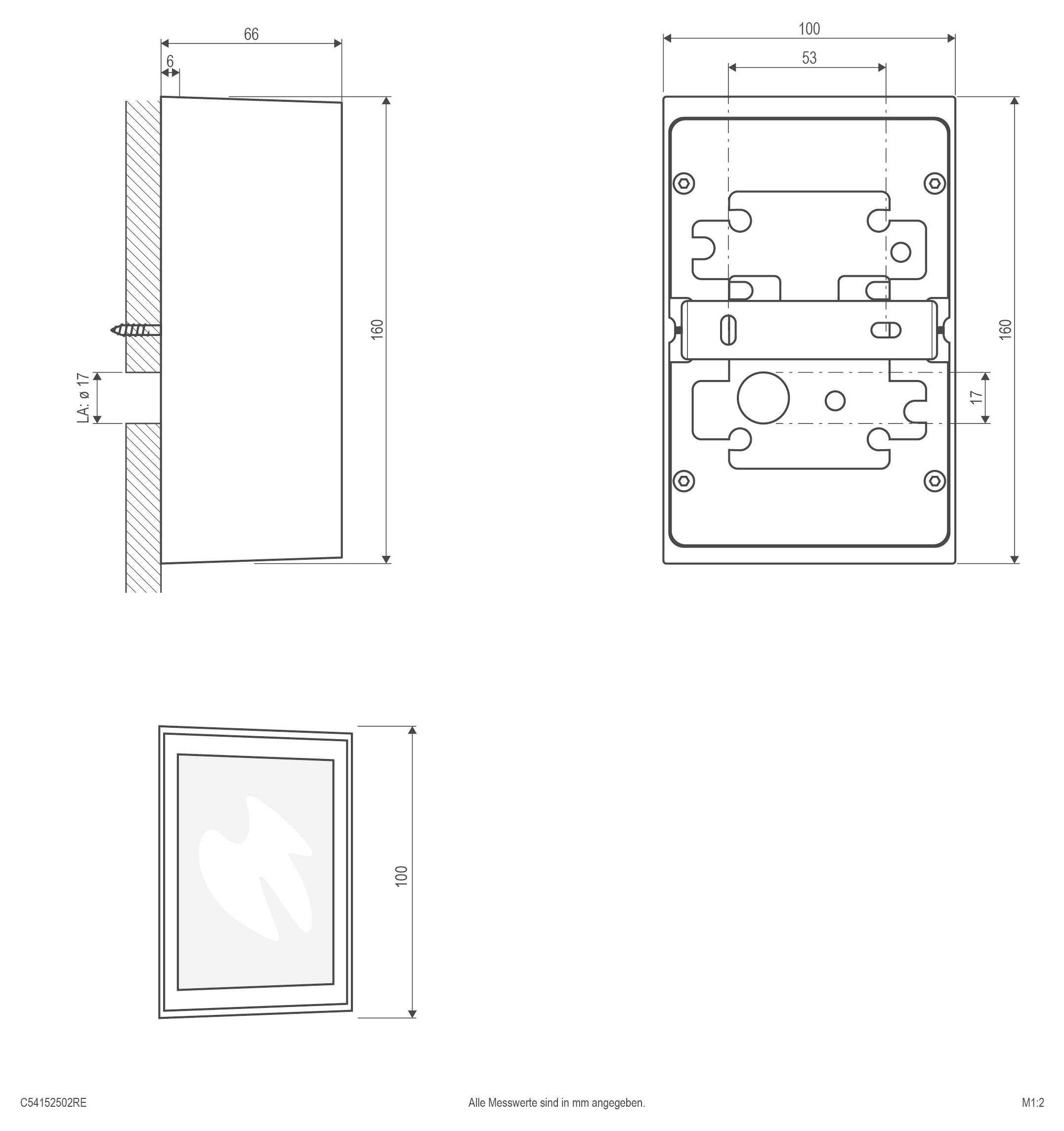 EVN C54152502RE C54152502RE LED-Außenwandleuchte LED Anthrazit