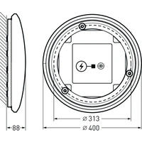 Trilux 7790340 2340 LED-Deckenleuchte LED Weiß Trilux 7790340 2340 LED-Deckenleuchte LED Weiß