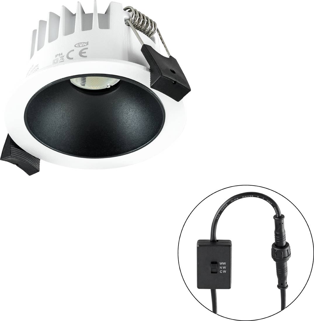 EVN C54N06010925 C54N06010925 LED-Einbauleuchte LED 6W Weiß