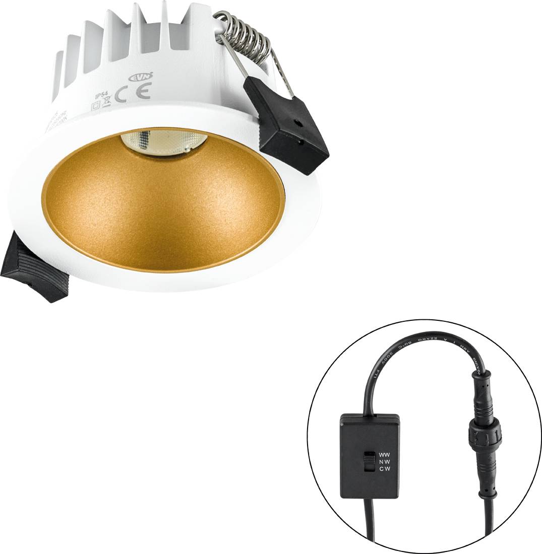 EVN C54N06012125 C54N06012125 LED-Einbauleuchte LED 6W Weiß