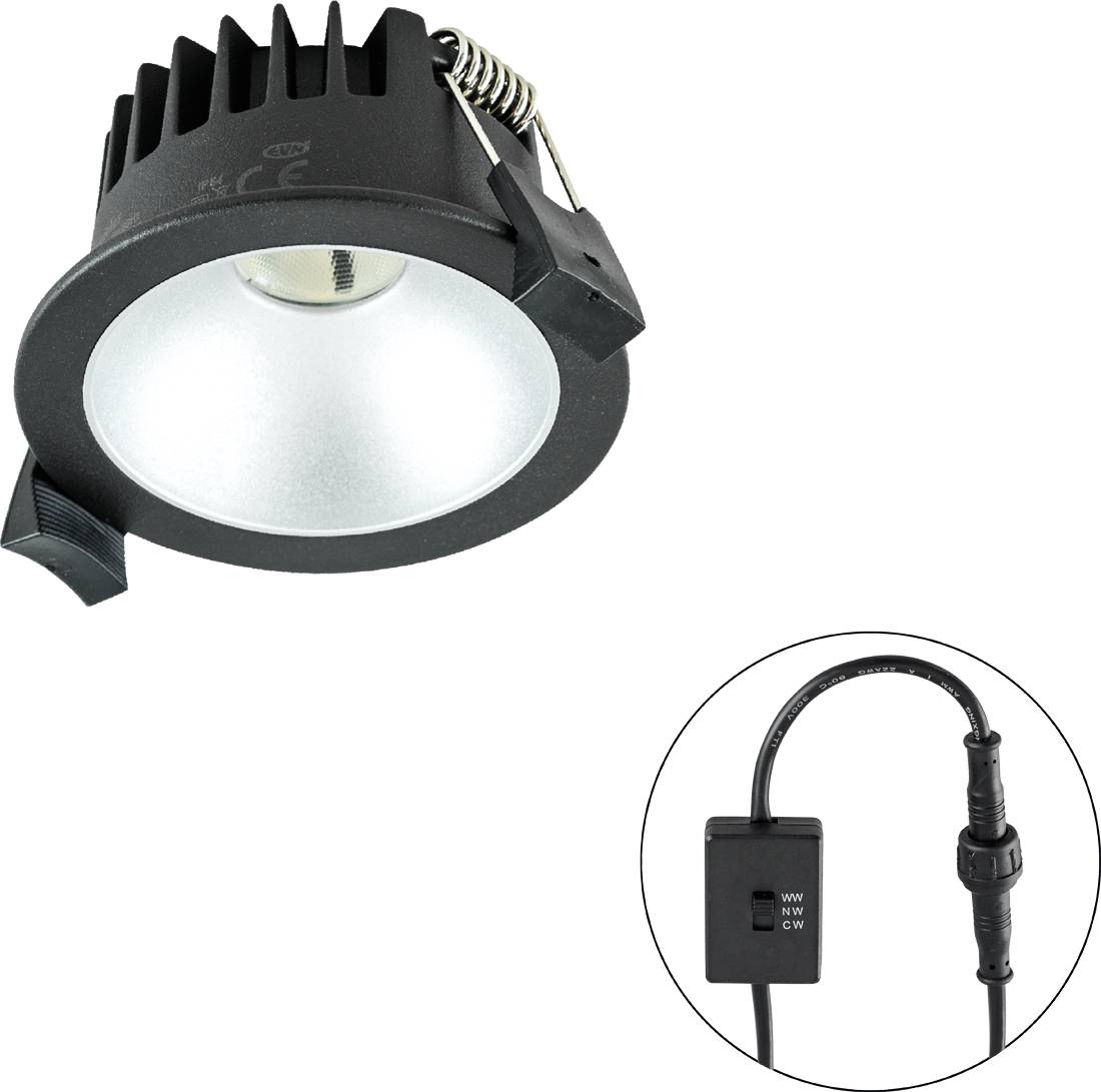 EVN C54N06091425 C54N06091425 LED-Einbauleuchte LED 6W Schwarz