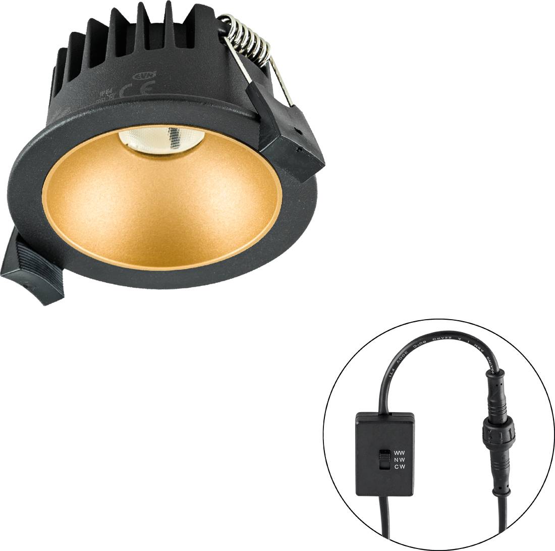 EVN C54N06092125 C54N06092125 LED-Einbauleuchte LED 6W Schwarz