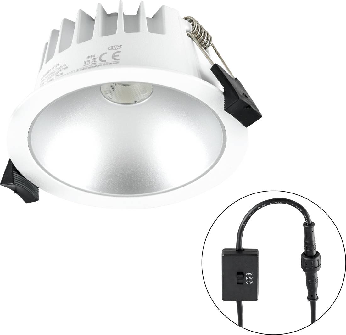 EVN C54N10011425 C54N10011425 LED-Einbauleuchte LED 10W Weiß