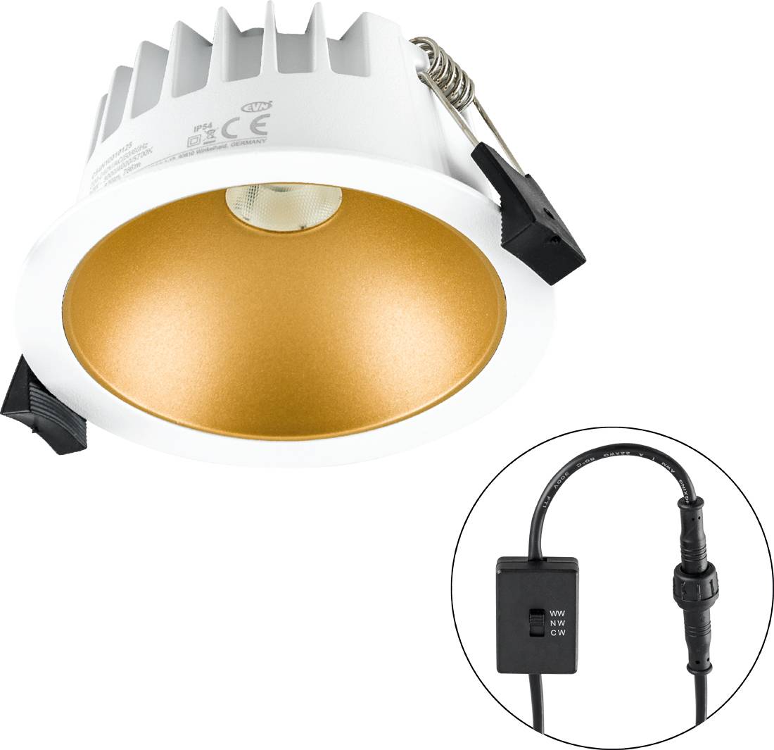 EVN C54N10012125 C54N10012125 LED-Einbauleuchte LED 10W Weiß