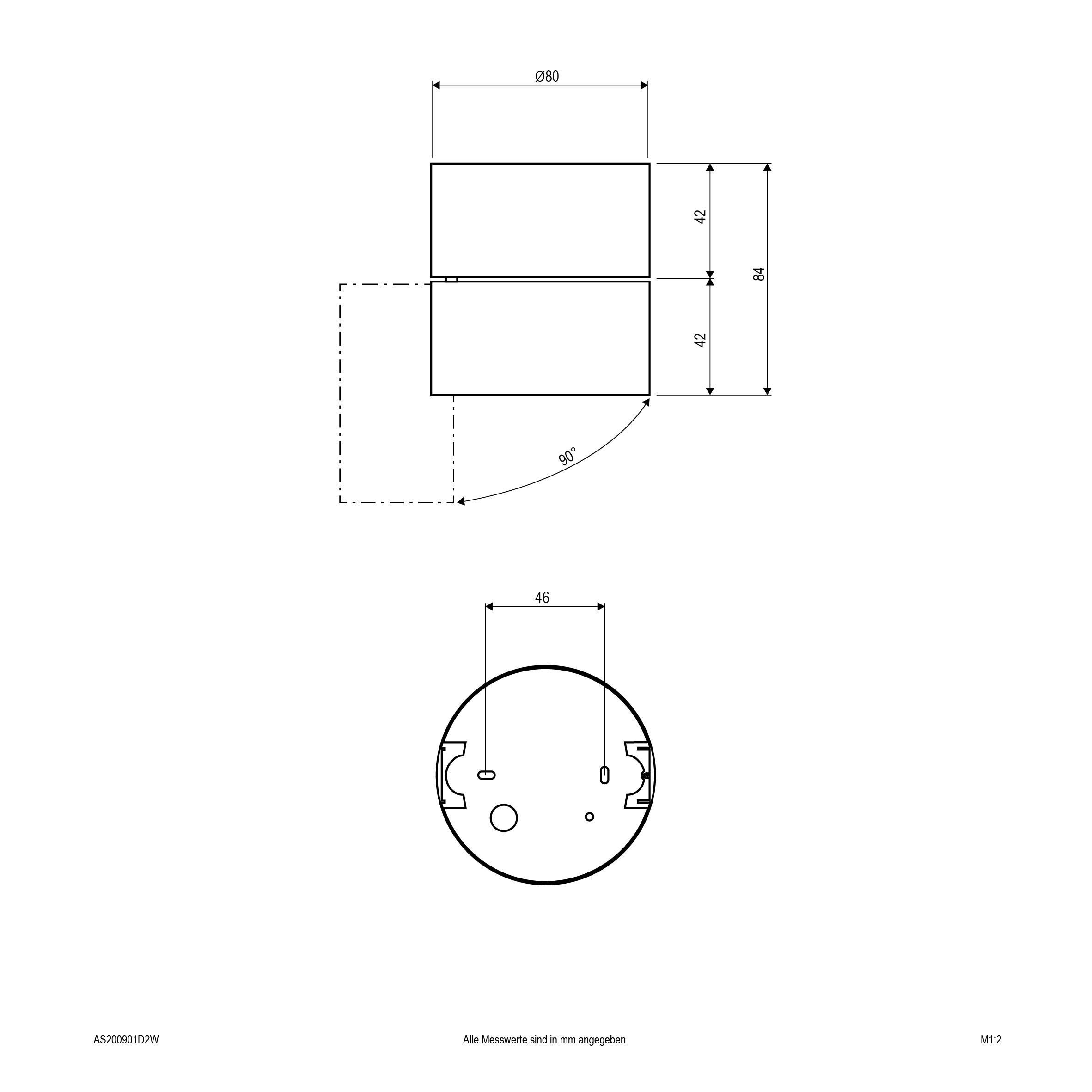 EVN AS200901D2W AS200901D2W Deckenstrahler LED Weiß