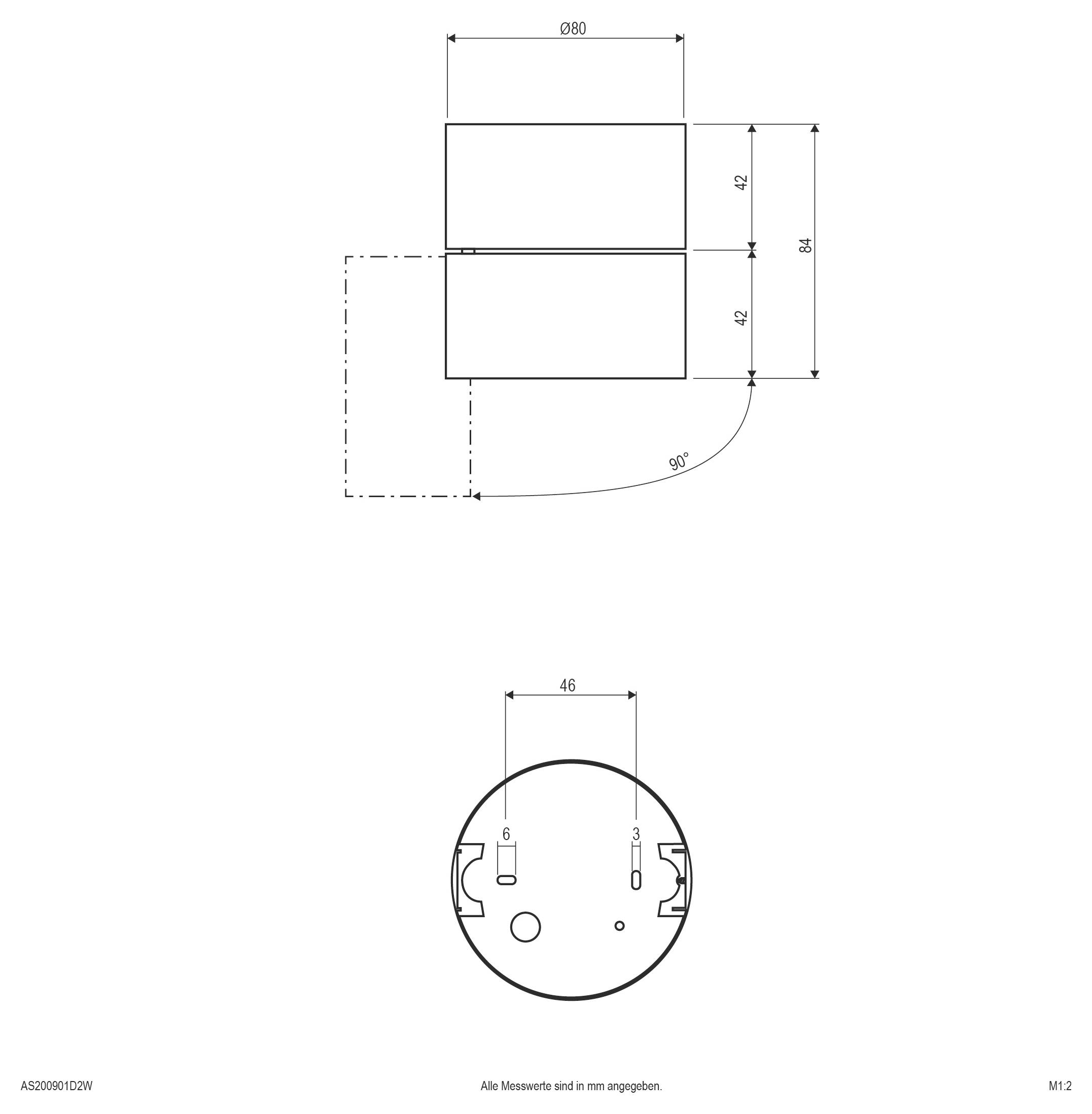 EVN AS200901D2W AS200901D2W Deckenstrahler LED Weiß