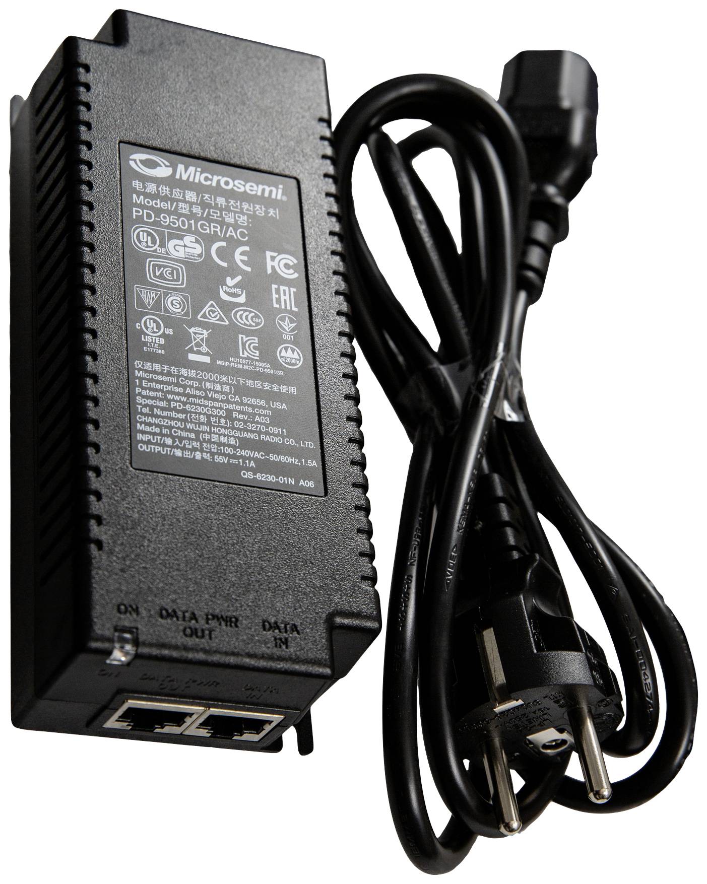 Mobotix Mx-NPA-PoE1A-60W-BT PoE Injektor IEEE 802.3bt